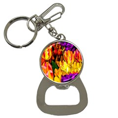 Fancy Tulip Flowers In Spring Bottle Opener Key Chains by FunnyCow