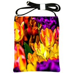 Fancy Tulip Flowers In Spring Shoulder Sling Bag by FunnyCow