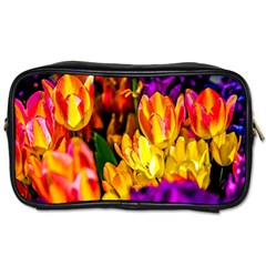 Fancy Tulip Flowers In Spring Toiletries Bag (one Side) by FunnyCow