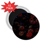 Floral Fireworks 2.25  Magnets (10 pack)  Front