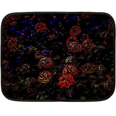 Floral Fireworks Double Sided Fleece Blanket (mini)  by FunnyCow