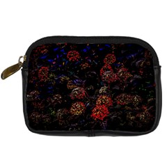 Floral Fireworks Digital Camera Leather Case by FunnyCow