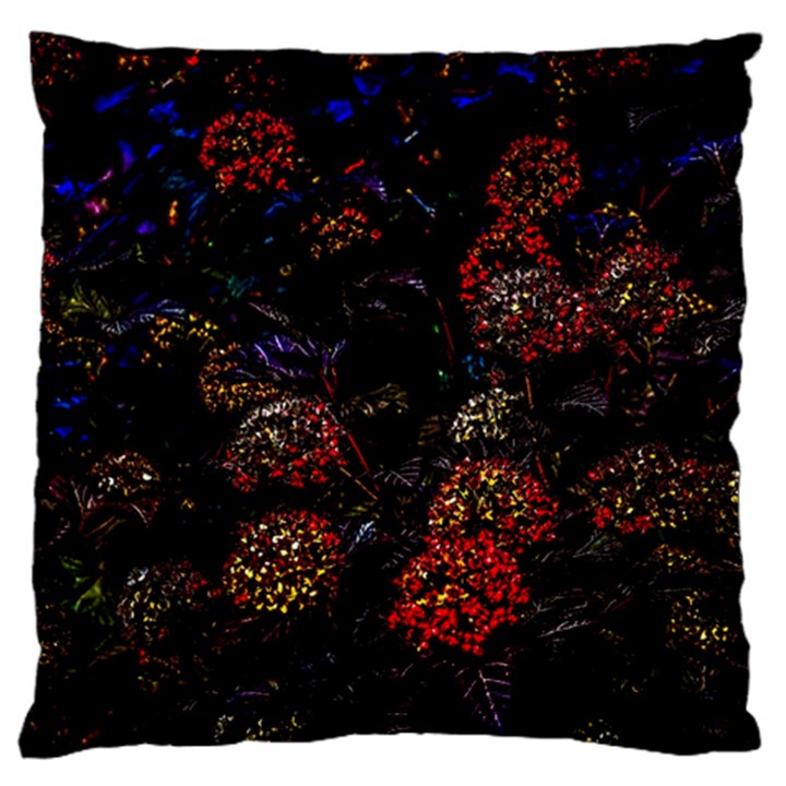 Floral Fireworks Standard Flano Cushion Case (Two Sides)