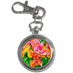 Blushing Tulip Flowers Key Chain Watches by FunnyCow