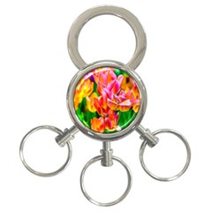 Blushing Tulip Flowers 3-ring Key Chains by FunnyCow