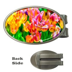 Blushing Tulip Flowers Money Clips (oval)  by FunnyCow