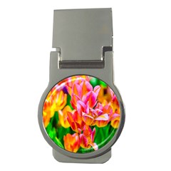 Blushing Tulip Flowers Money Clips (round)  by FunnyCow