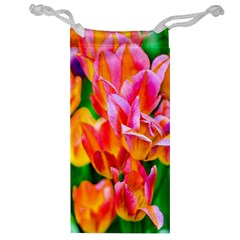 Blushing Tulip Flowers Jewelry Bag by FunnyCow