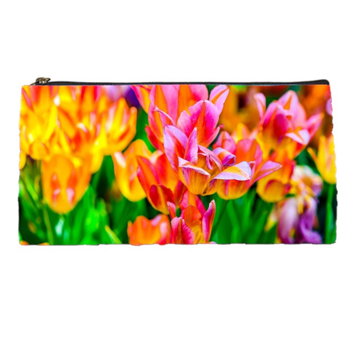 Blushing Tulip Flowers Pencil Cases