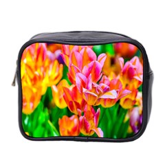 Blushing Tulip Flowers Mini Toiletries Bag (two Sides) by FunnyCow