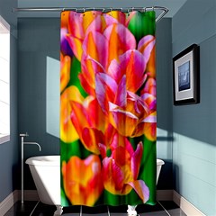 Blushing Tulip Flowers Shower Curtain 36  X 72  (stall)  by FunnyCow