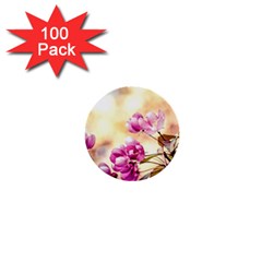 Paradise Apple Blossoms 1  Mini Buttons (100 Pack)  by FunnyCow