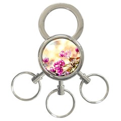 Paradise Apple Blossoms 3-ring Key Chains by FunnyCow