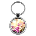 Paradise Apple Blossoms Key Chains (Round)  Front