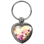 Paradise Apple Blossoms Key Chains (Heart)  Front