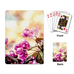 Paradise Apple Blossoms Playing Cards Single Design by FunnyCow