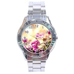 Paradise Apple Blossoms Stainless Steel Analogue Watch by FunnyCow