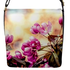 Paradise Apple Blossoms Flap Closure Messenger Bag (s) by FunnyCow