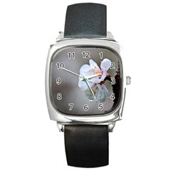 Rainy Day Of Hanami Season Square Metal Watch by FunnyCow