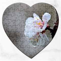 Rainy Day Of Hanami Season Jigsaw Puzzle (heart) by FunnyCow