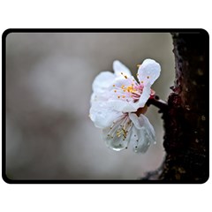 Rainy Day Of Hanami Season Fleece Blanket (large)  by FunnyCow