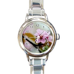 Soft Rains Of Spring Round Italian Charm Watch by FunnyCow