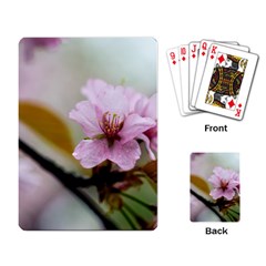 Soft Rains Of Spring Playing Cards Single Design by FunnyCow