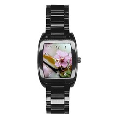 Soft Rains Of Spring Stainless Steel Barrel Watch by FunnyCow