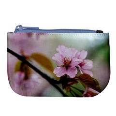 Soft Rains Of Spring Large Coin Purse by FunnyCow