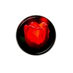 Red Tulip A Bowl Of Fire Hat Clip Ball Marker (4 pack) Front