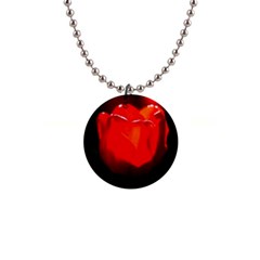 Red Tulip A Bowl Of Fire Button Necklaces by FunnyCow