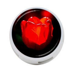 Red Tulip A Bowl Of Fire 4-port Usb Hub (two Sides) by FunnyCow