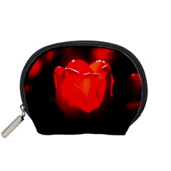 Red Tulip A Bowl Of Fire Accessory Pouch (small) by FunnyCow