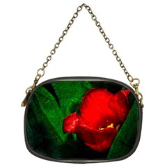 Red Tulip After The Shower Chain Purse (one Side) by FunnyCow