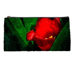 Red Tulip After The Shower Pencil Cases by FunnyCow