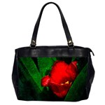 Red Tulip After The Shower Oversize Office Handbag (2 Sides) Front