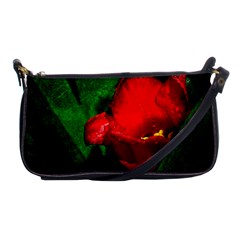 Red Tulip After The Shower Shoulder Clutch Bag by FunnyCow