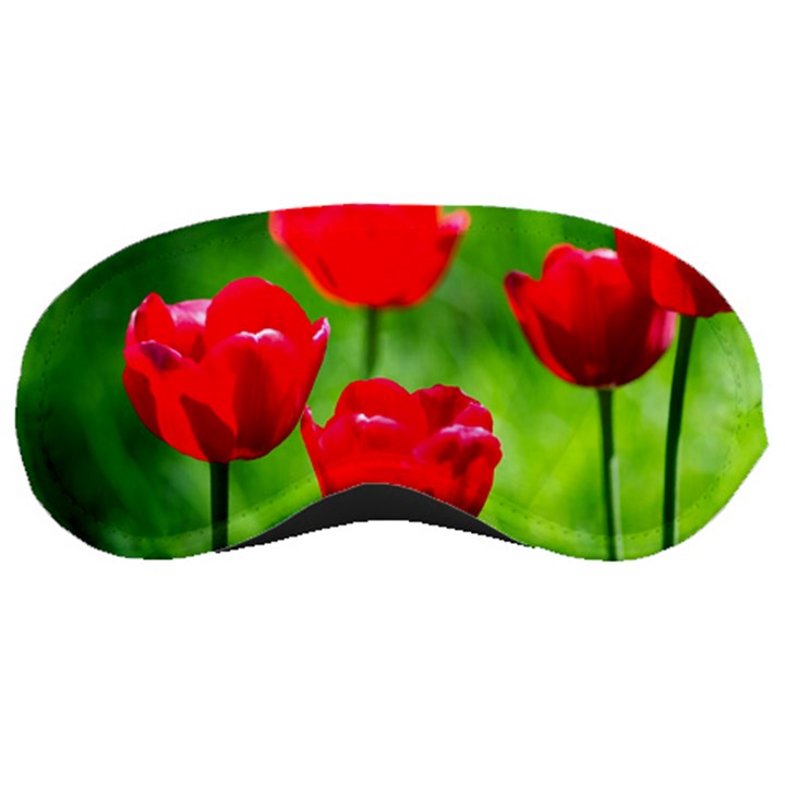 Red Tulip Flowers, Sunny Day Sleeping Masks