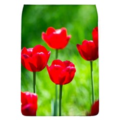 Red Tulip Flowers, Sunny Day Removable Flap Cover (l) by FunnyCow