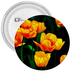 Yellow Orange Tulip Flowers 3  Buttons by FunnyCow