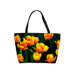 Yellow Orange Tulip Flowers Classic Shoulder Handbag by FunnyCow