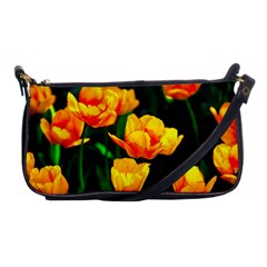 Yellow Orange Tulip Flowers Shoulder Clutch Bag by FunnyCow