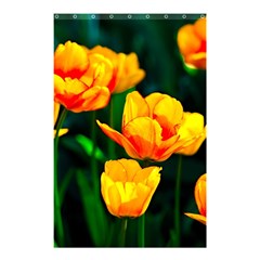 Yellow Orange Tulip Flowers Shower Curtain 48  X 72  (small)  by FunnyCow