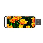 Yellow Orange Tulip Flowers Portable USB Flash (One Side) Front