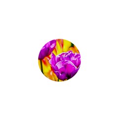 Violet Tulip Flowers 1  Mini Buttons by FunnyCow