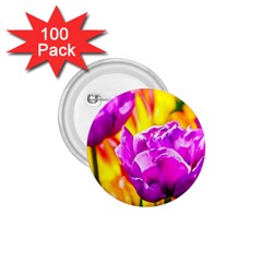 Violet Tulip Flowers 1 75  Buttons (100 Pack)  by FunnyCow