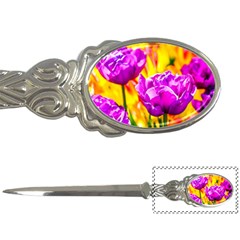 Violet Tulip Flowers Letter Opener by FunnyCow