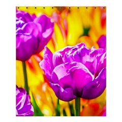 Violet Tulip Flowers Shower Curtain 60  X 72  (medium)  by FunnyCow