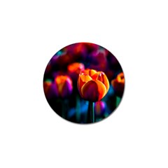 Red Tulips Golf Ball Marker by FunnyCow