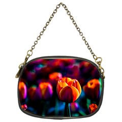 Red Tulips Chain Purse (two Sides)